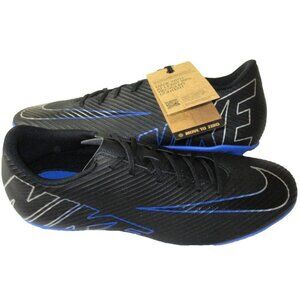 Nike Men's Vapor 15 Club FG/MG Soccer Cleats Black Chrome Hyper Royal Size 11.5